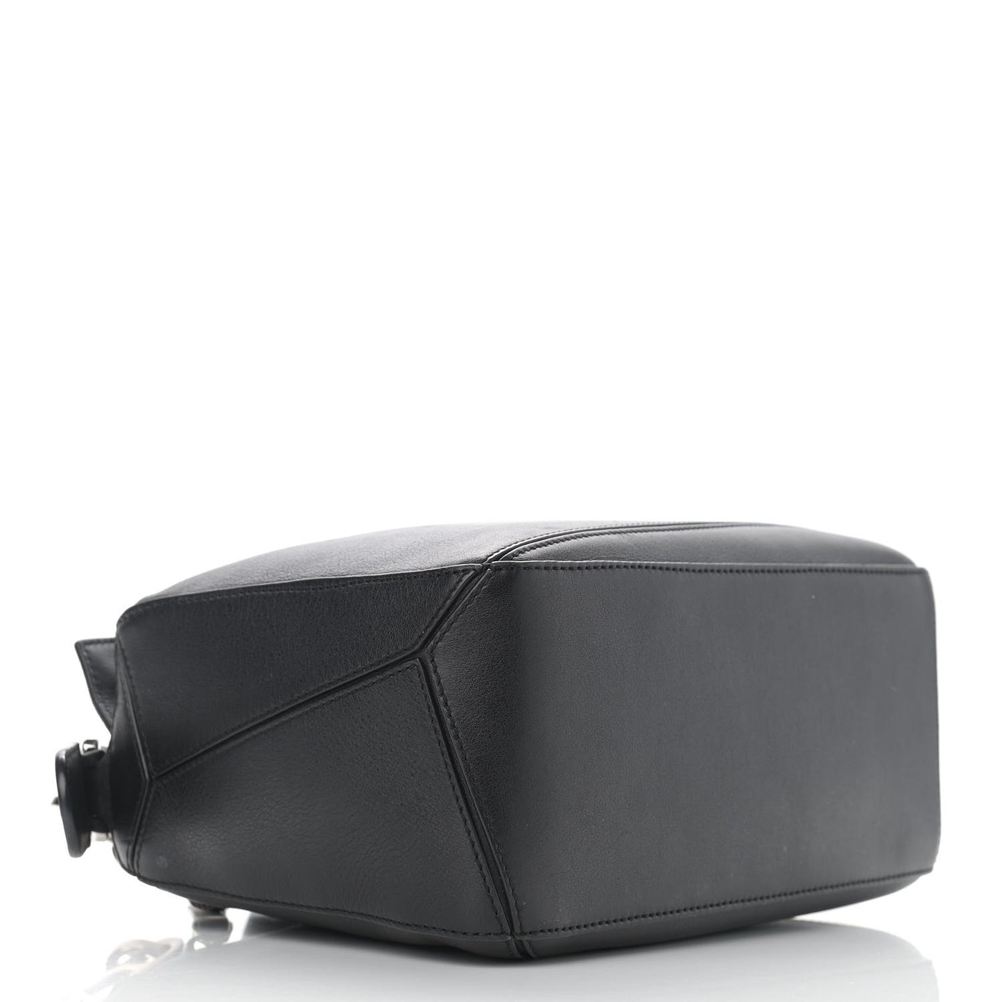 Calfskin Small Puzzle Bag Black