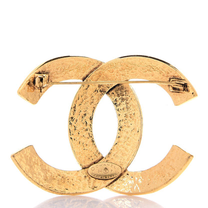 Chanel CC Large Brooch Gold 4 of 5