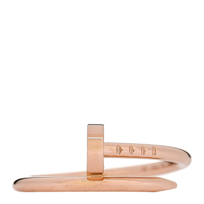 Cartier 18K Pink Gold Small Juste Un Clou Ring 53 6.25 1 of 5