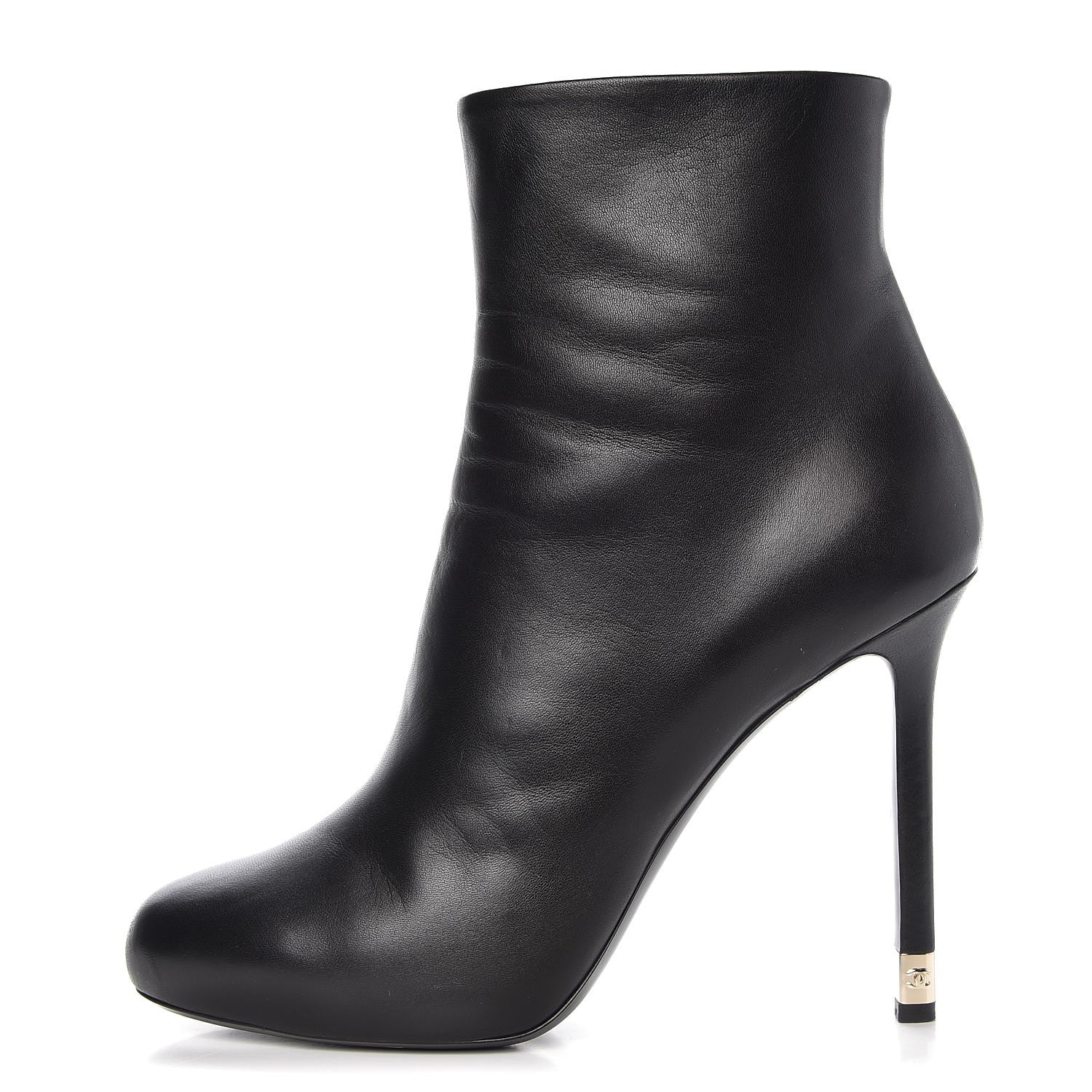 Chanel Lambskin CC Short Booties 41 Black 1 of 15