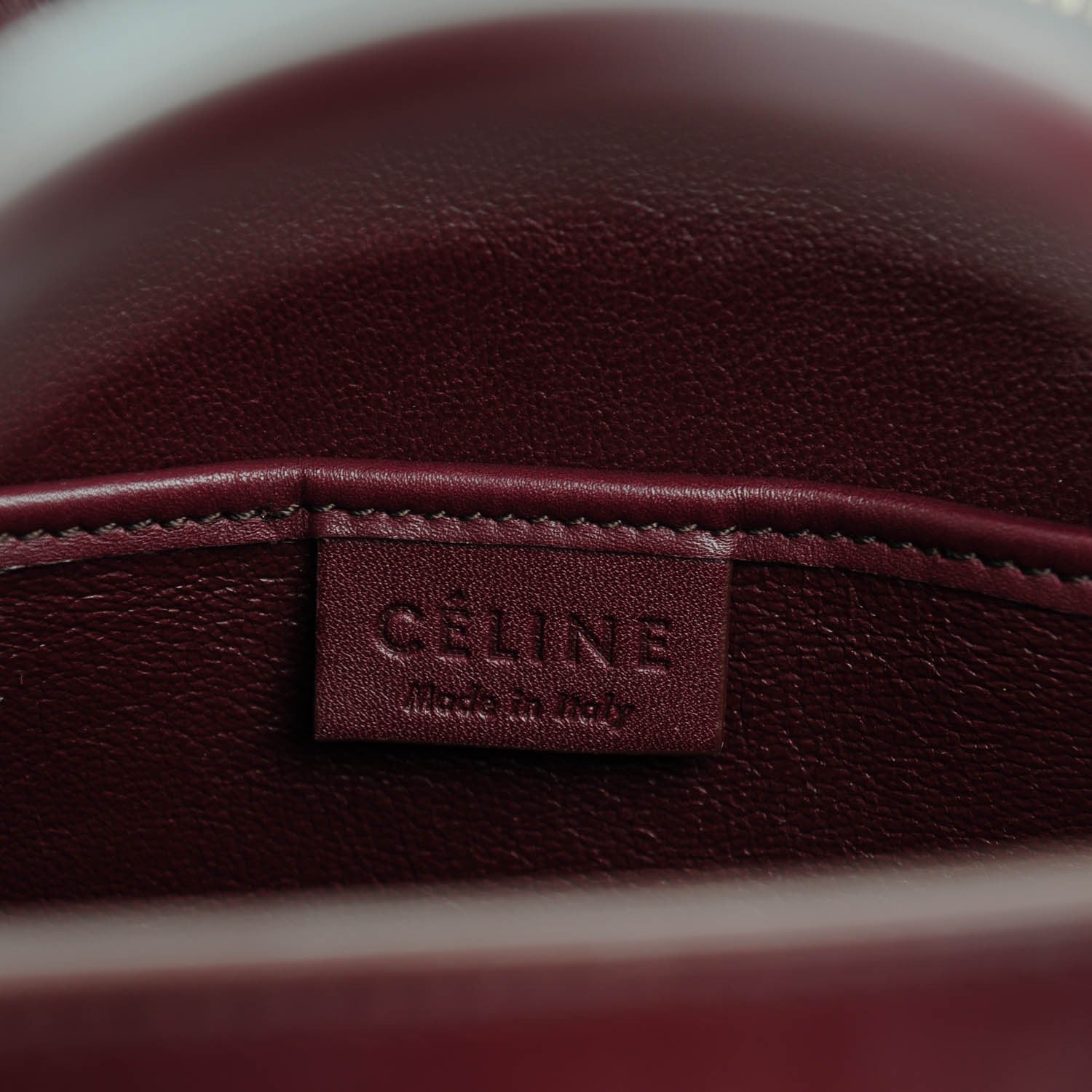 Celine Nubuck Smooth Calfskin Nano Tri-Color Luggage Vermillion 6 of 6