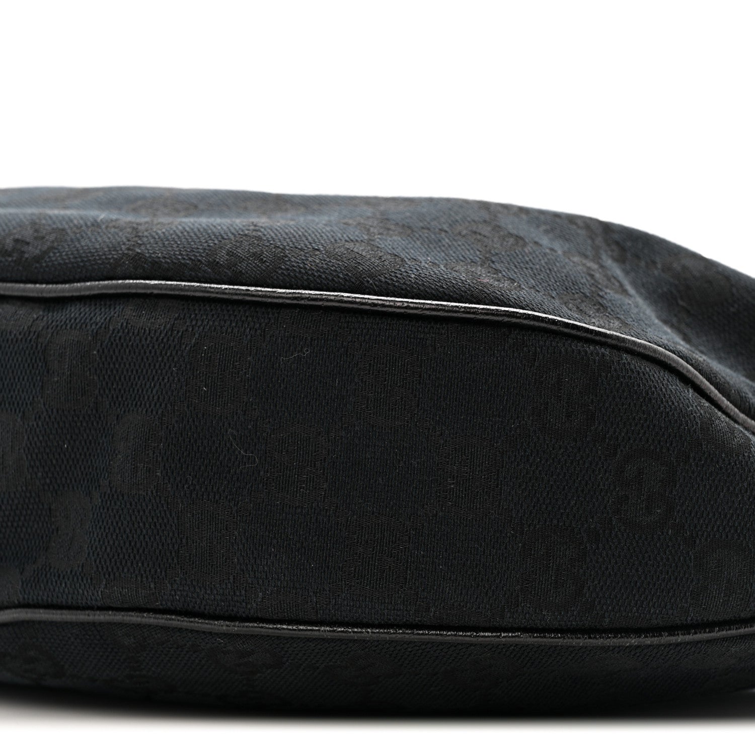 Gucci Monogram Half Moon Bamboo Ring Hobo Black 10 of 12