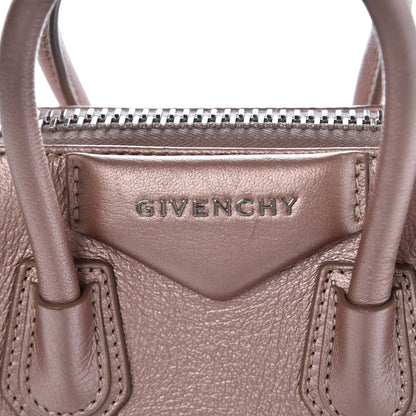 Givenchy Metallic Sugar Goatskin Mini Antigona Light Pink 10 of 10