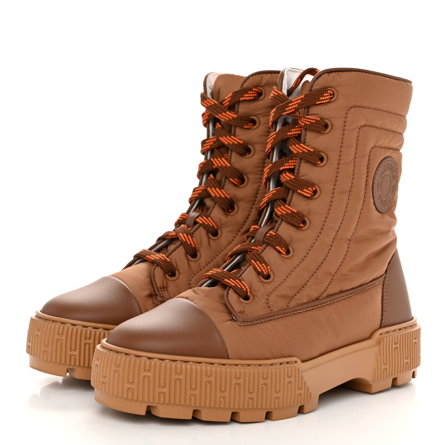 Calfskin Parachute Fresh Ankle Boots 36.5 Brun Amourette