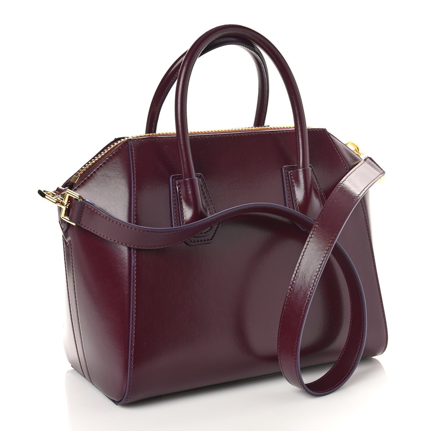 Givenchy Shiny Lord Calfskin Small Antigona Medium Oxblood Red 3 of 8