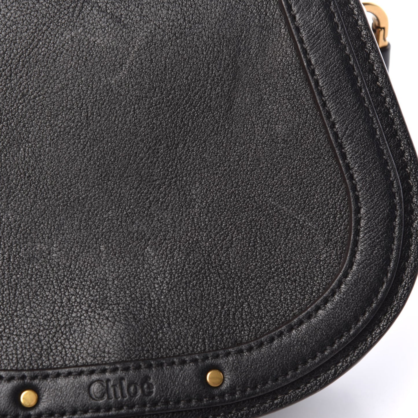 Calfskin Suede Small Nile Bracelet Bag Black