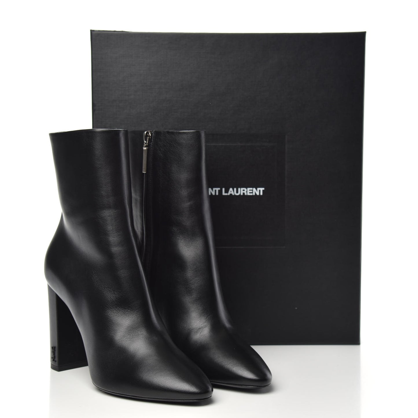 Nappa Vendome Loulou Ankle Zip Boot 39.5 Black