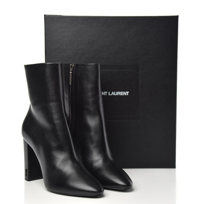 Saint Laurent Nappa Vendome Loulou Ankle Zip Boot 39.5 Black 10 of 10