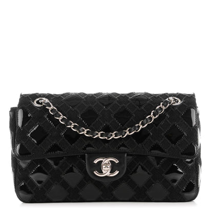 Chanel Vinyl Mesh Quilted Small Single Flap Black 1 of 8