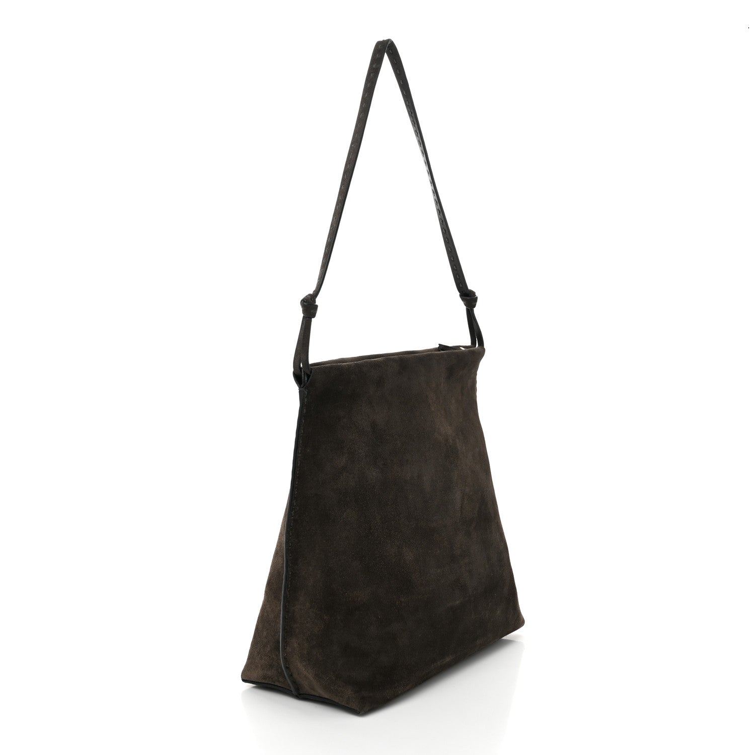The Row Suede Wander Bag Brown 3 of 9