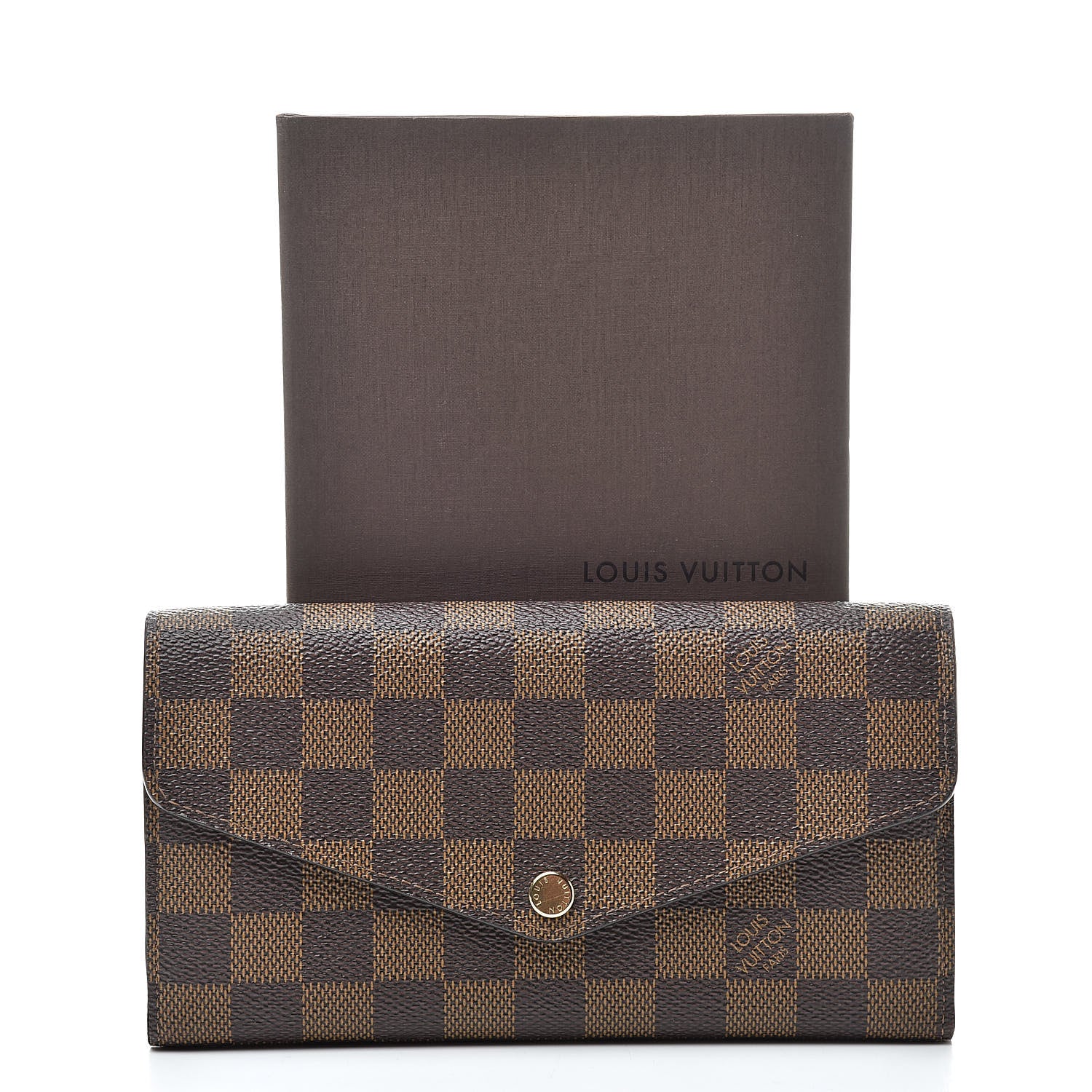Louis Vuitton Damier Ebene Sarah Wallet NM 9 of 9