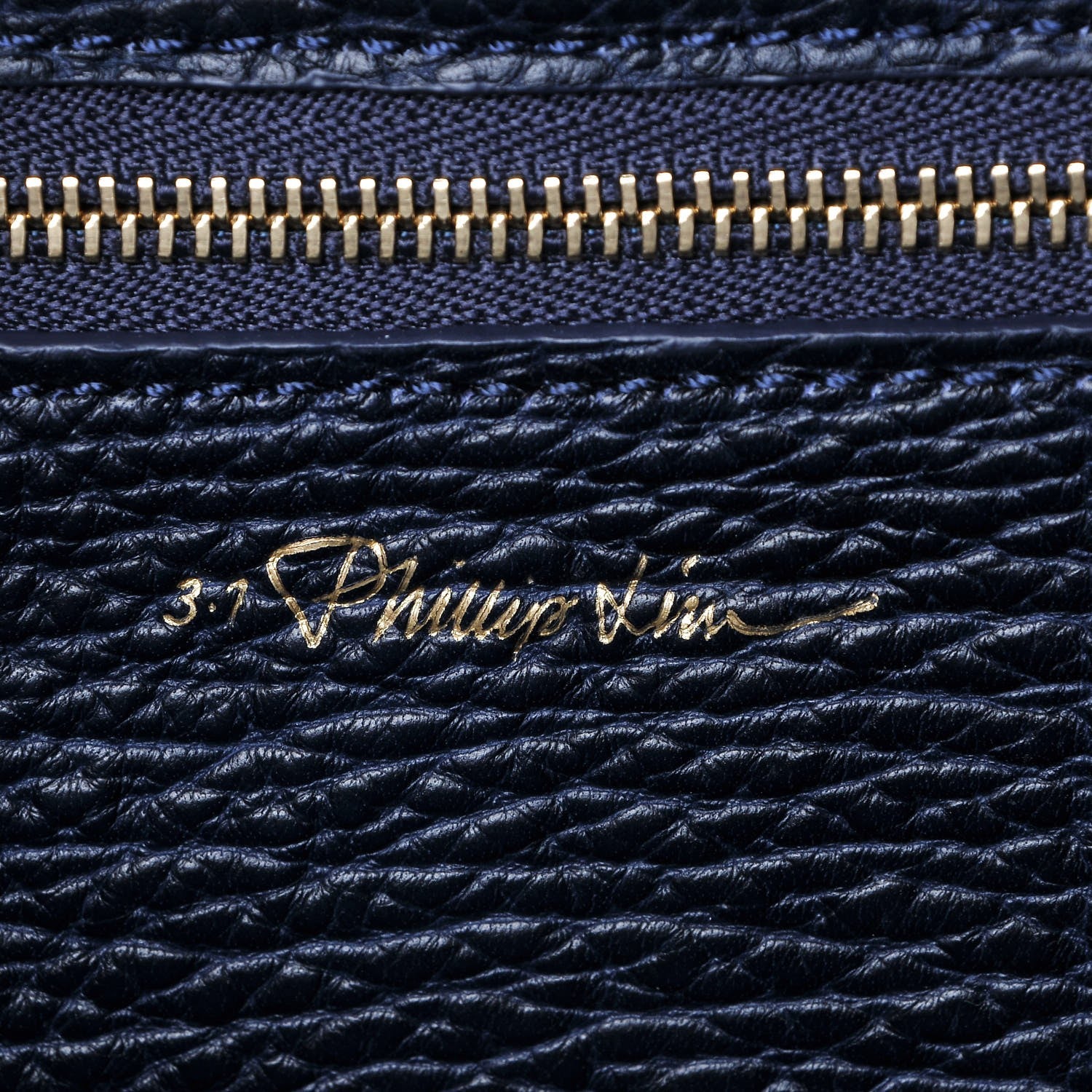 3.1 Phillip Lim 3.1 Textured Calfskin Mini Pashli Satchel Ink 6 of 7
