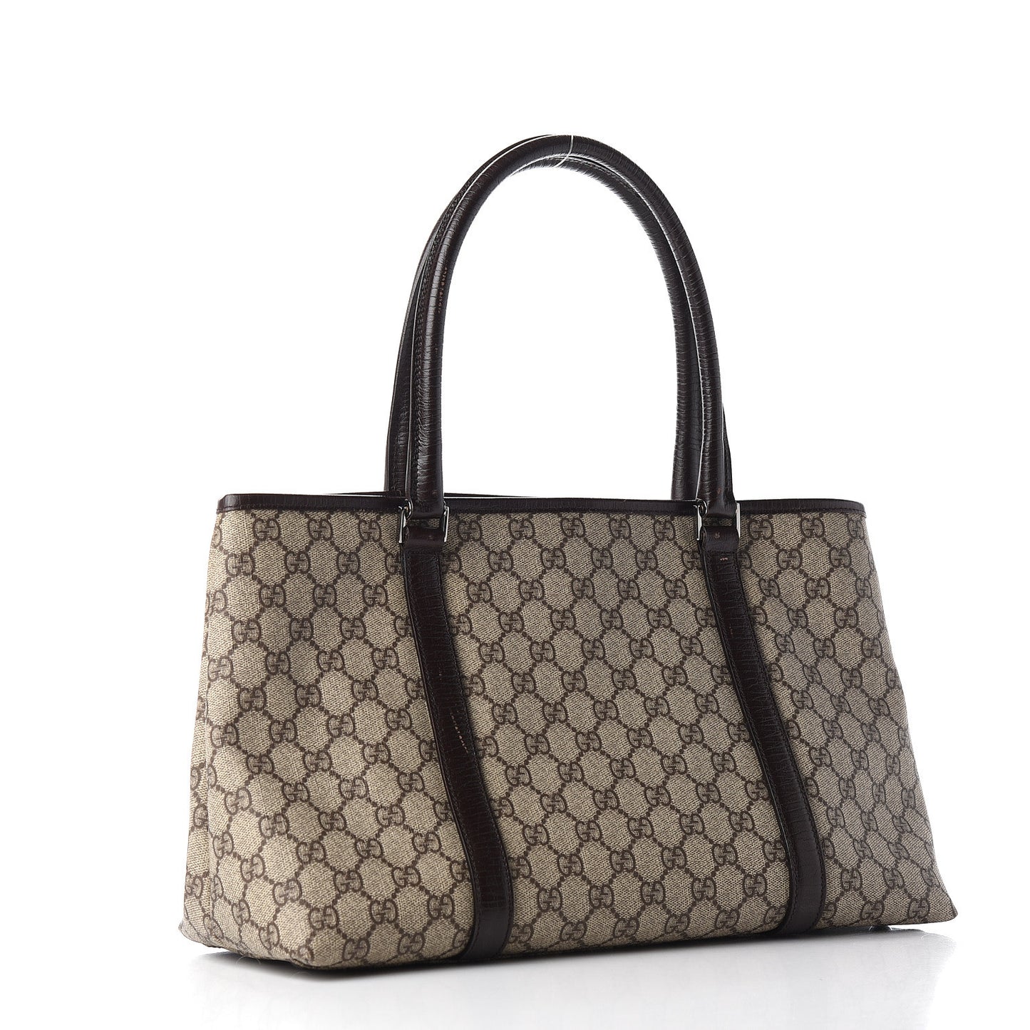 GG Plus Monogram Medium Joy Tote Dark Brown