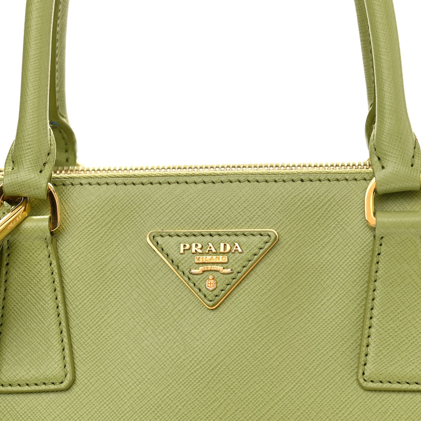 Saffiano Medium Double Zip Galleria Tote Prato