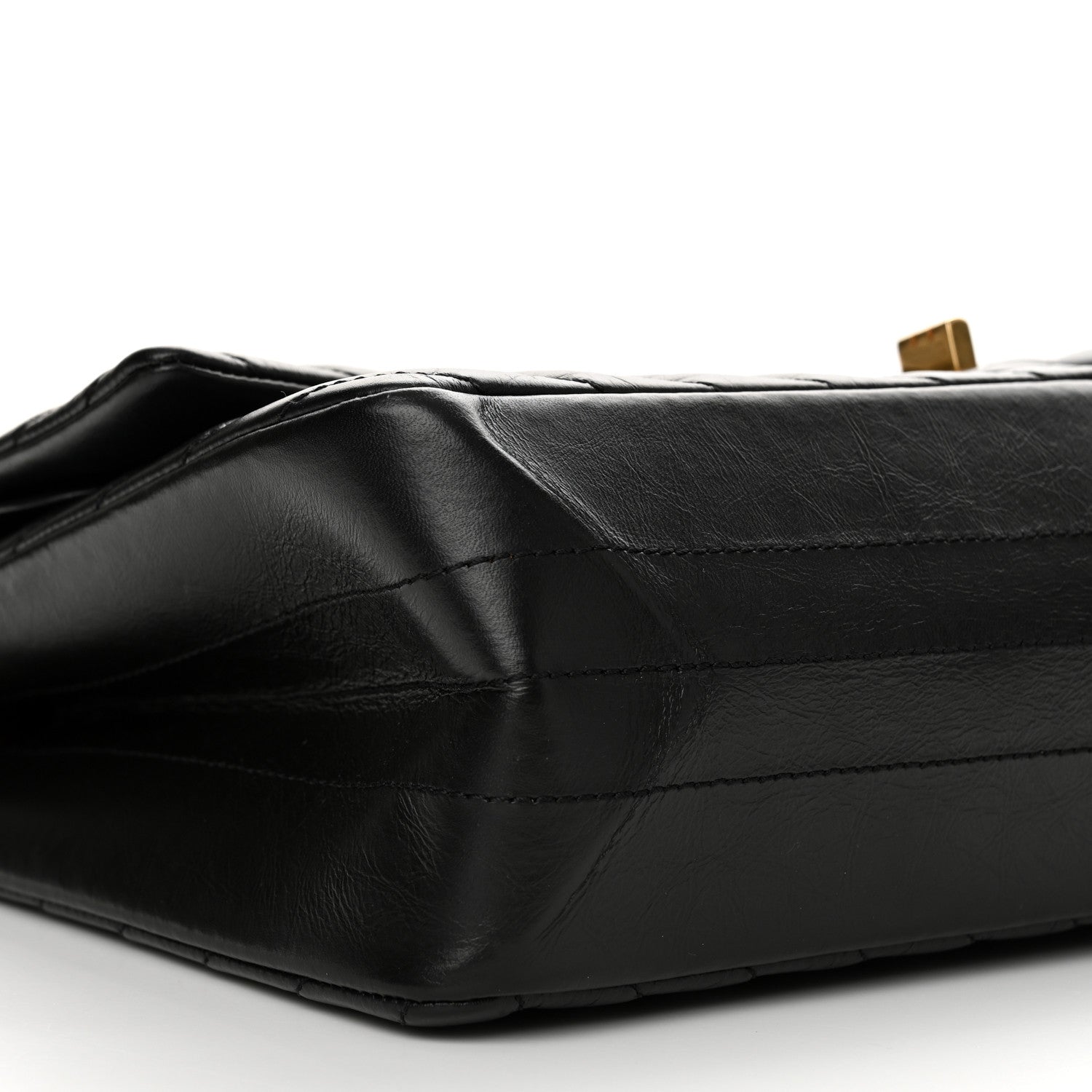 Chanel Aged Calfskin Chevron Quilted 2.55 Reissue 226 Flap Black 9 of 11