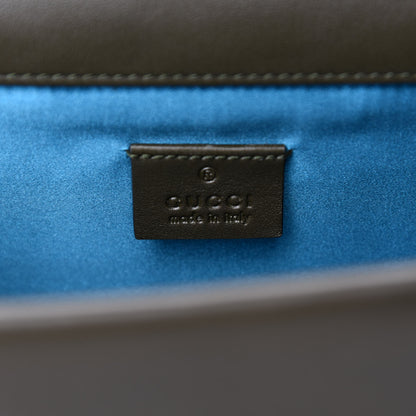 Gucci Velvet Moon Calfskin Crystal GG Monogram Small Dionysus Shoulder Bag Dark Olive Rose Gold 9 of 11