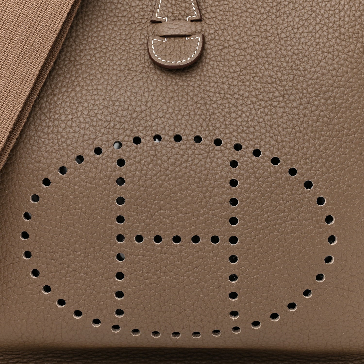 Hermes Taurillon Clemence Evelyne III PM Etoupe 8 of 10