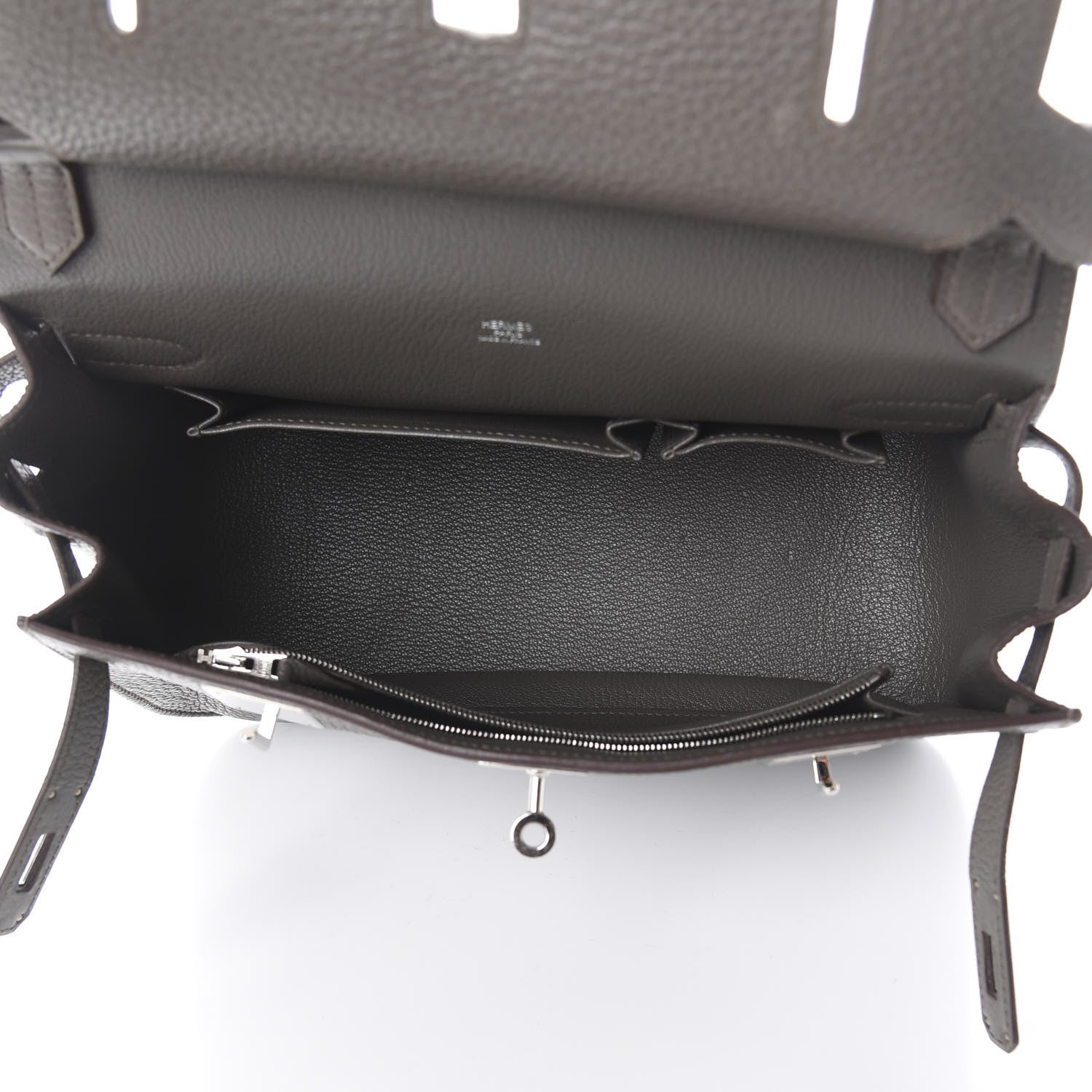 Hermes Taurillon Clemence Jypsiere 28 Etain 4 of 8