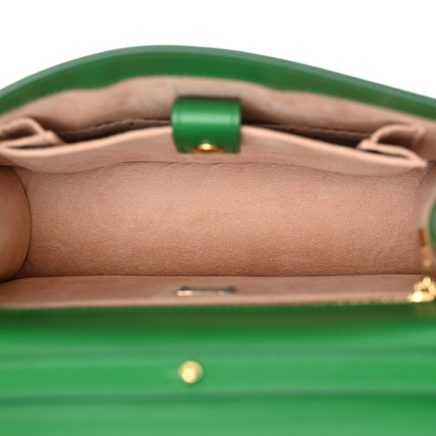 Calfskin DG Logo Flap Crossbody Bag Green