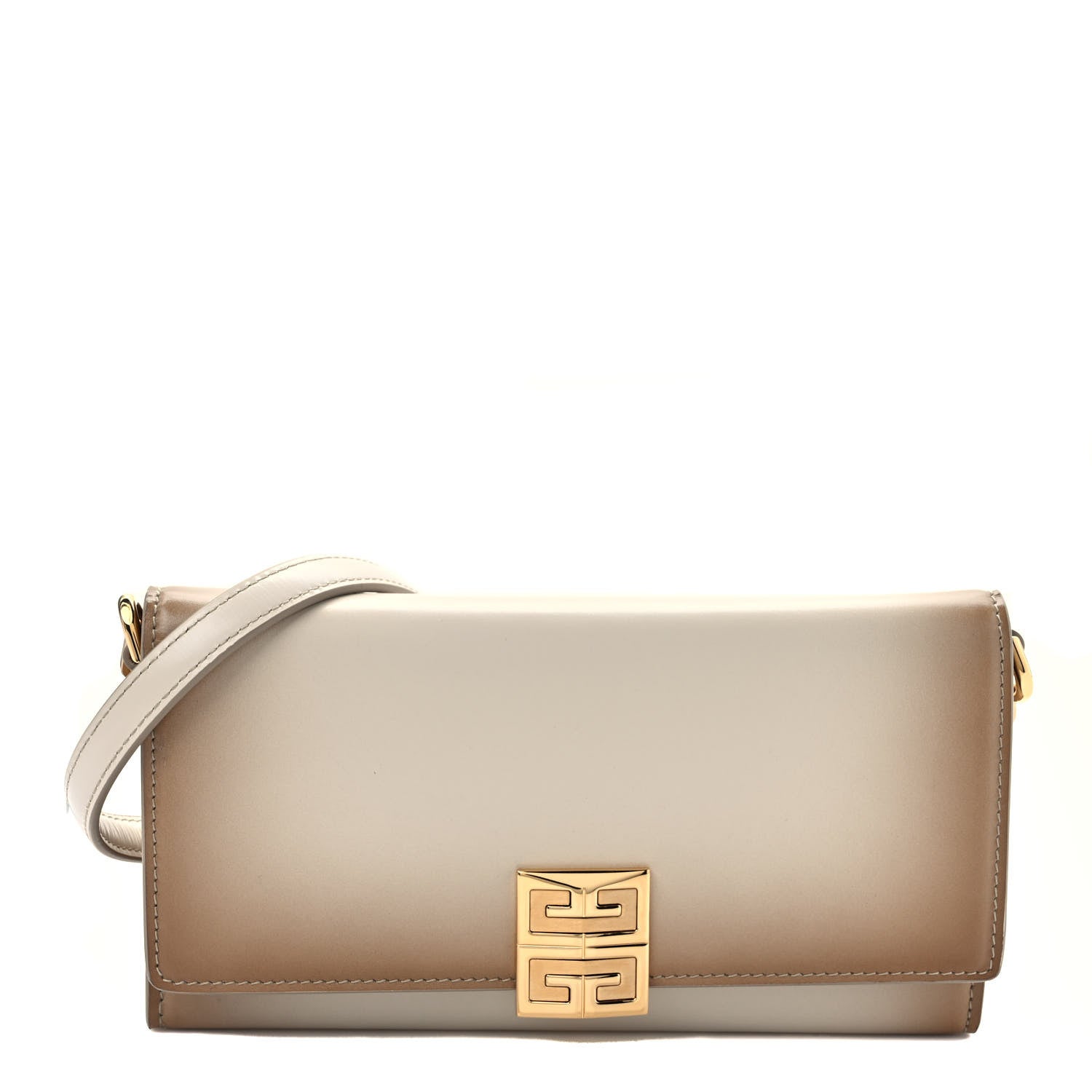 Givenchy Smooth Calfskin Gradient Effect 4G Wallet on Chain Dust Grey 1 of 11