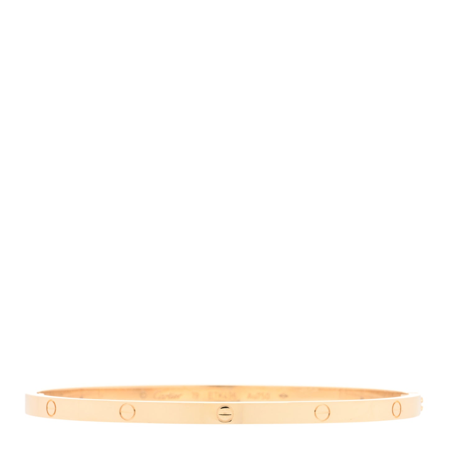 18K Yellow Gold Small LOVE Bracelet 19