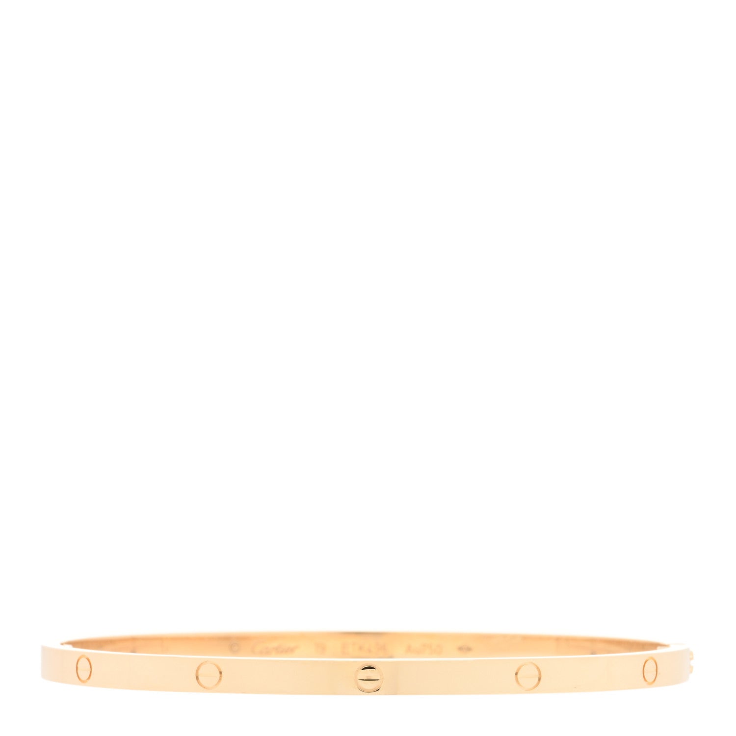 Cartier 18K Yellow Gold Small LOVE Bracelet 19 1 of 5