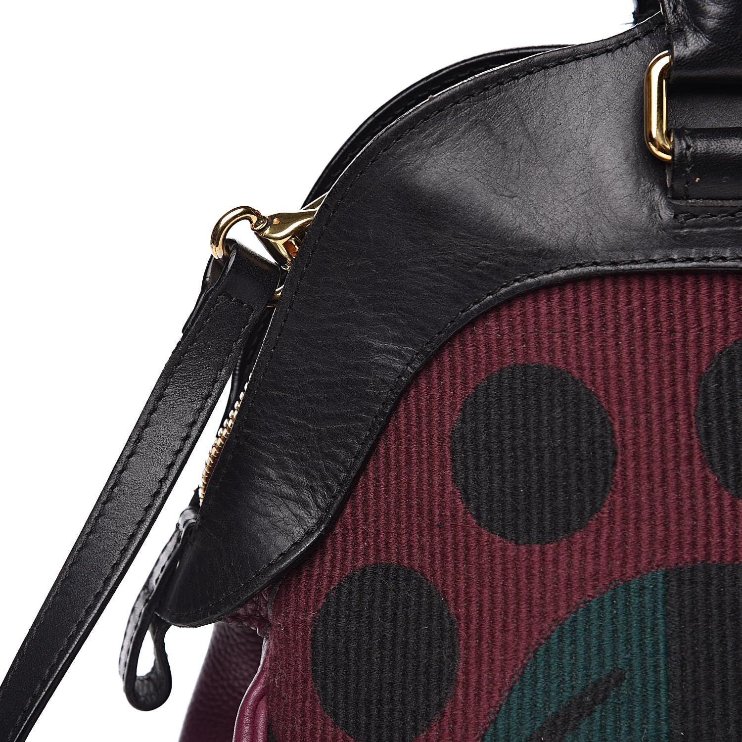 Burberry Calfskin Tapestry Milverton Satchel Multicolor 11 of 17