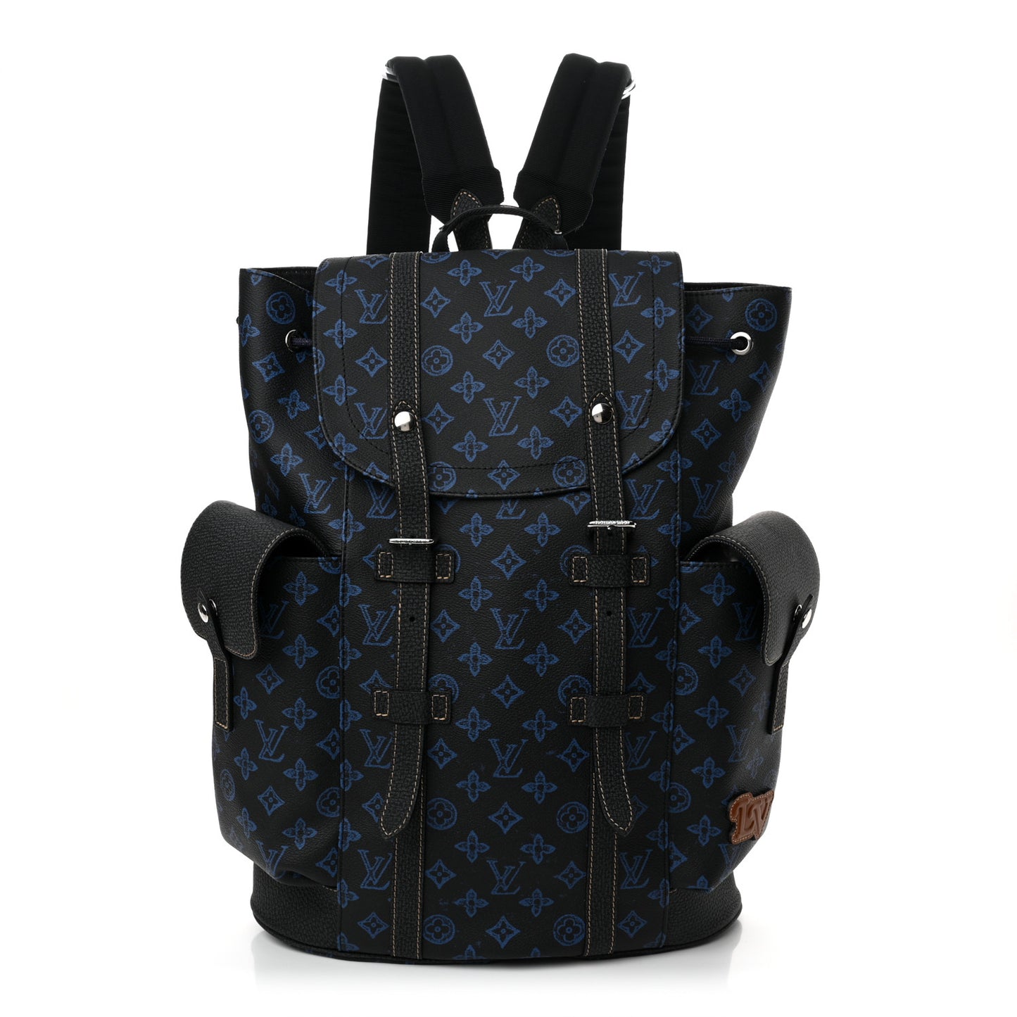 Monogram LV Record Christopher MM Backpack Blue