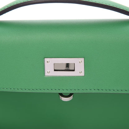 Hermes Swift Kelly Cut Clutch Pochette Bambou 17 of 17