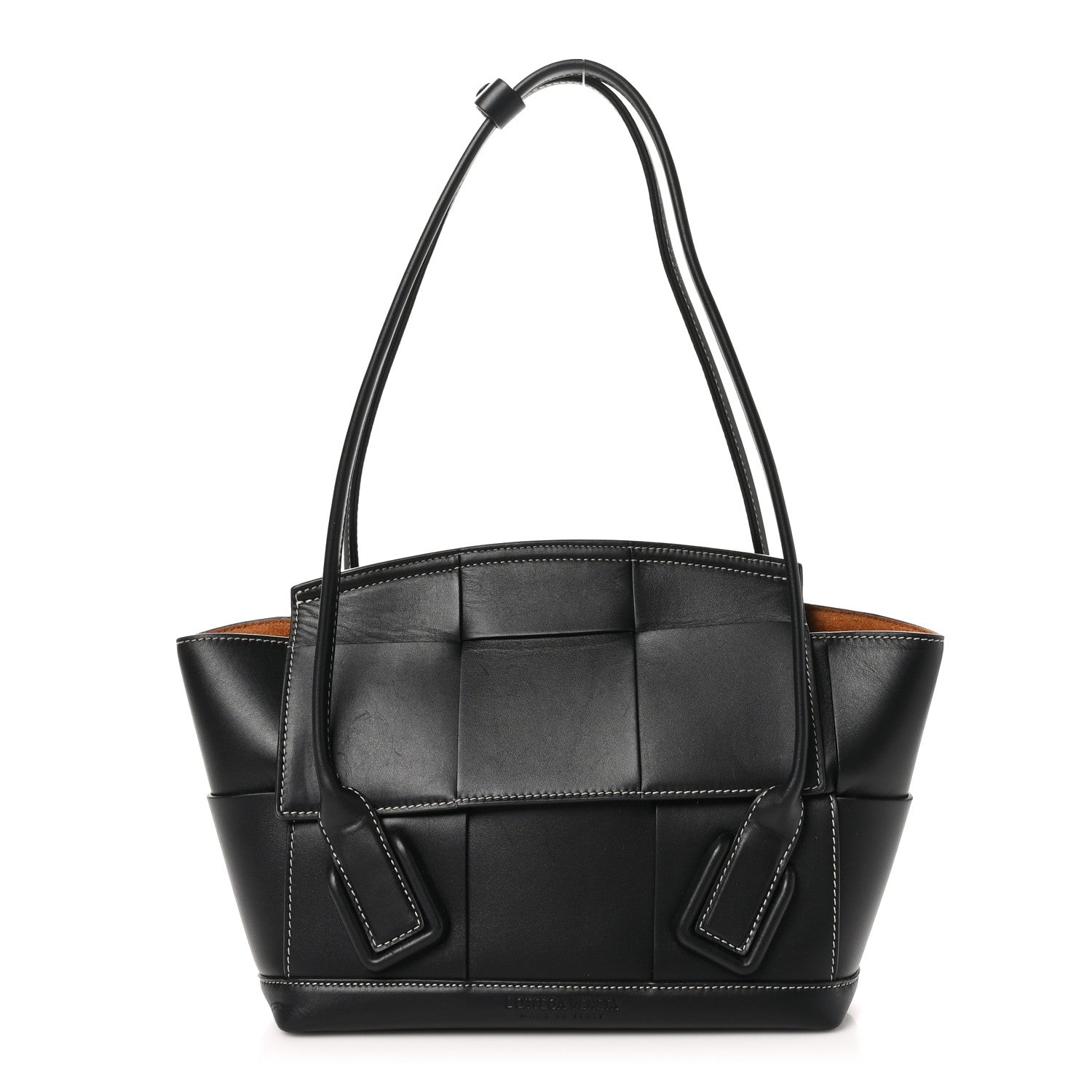 Bottega Veneta French Calfskin Maxi Intrecciato Arco 33 Black 1 of 9