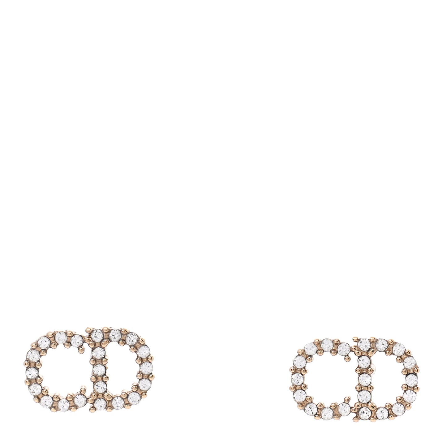 Crystal Clair D Lune Earrings Gold