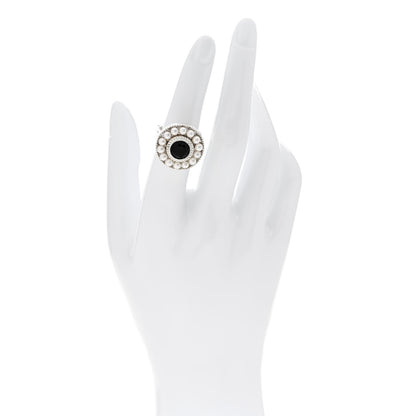 Tiffany Sterling Silver Black Onyx Freshwater Pearl Ziegfeld Ring 52 6 2 of 5