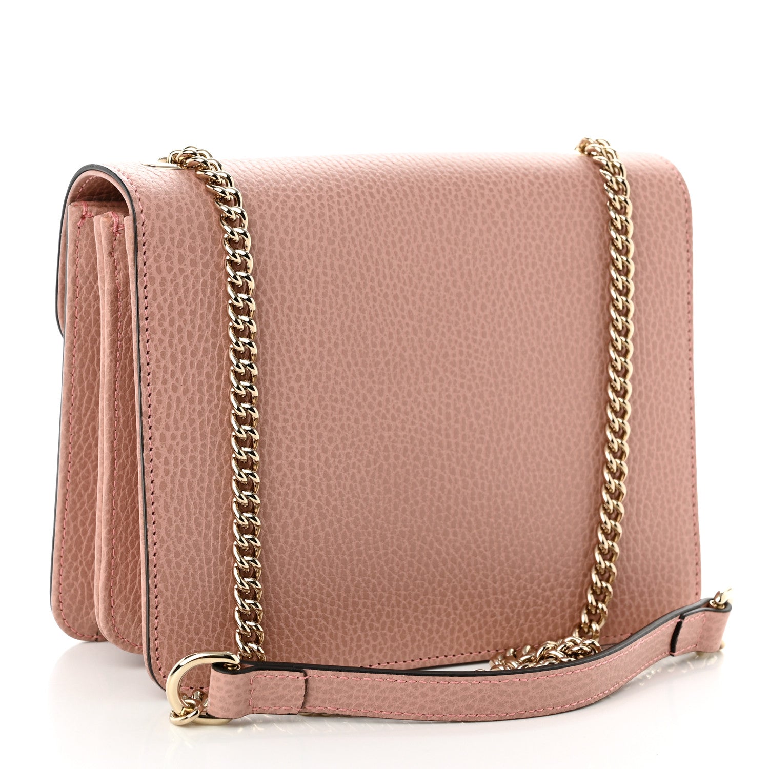 Gucci Dollar Calfskin Small Interlocking G Shoulder Bag Soft Pink 3 of 10