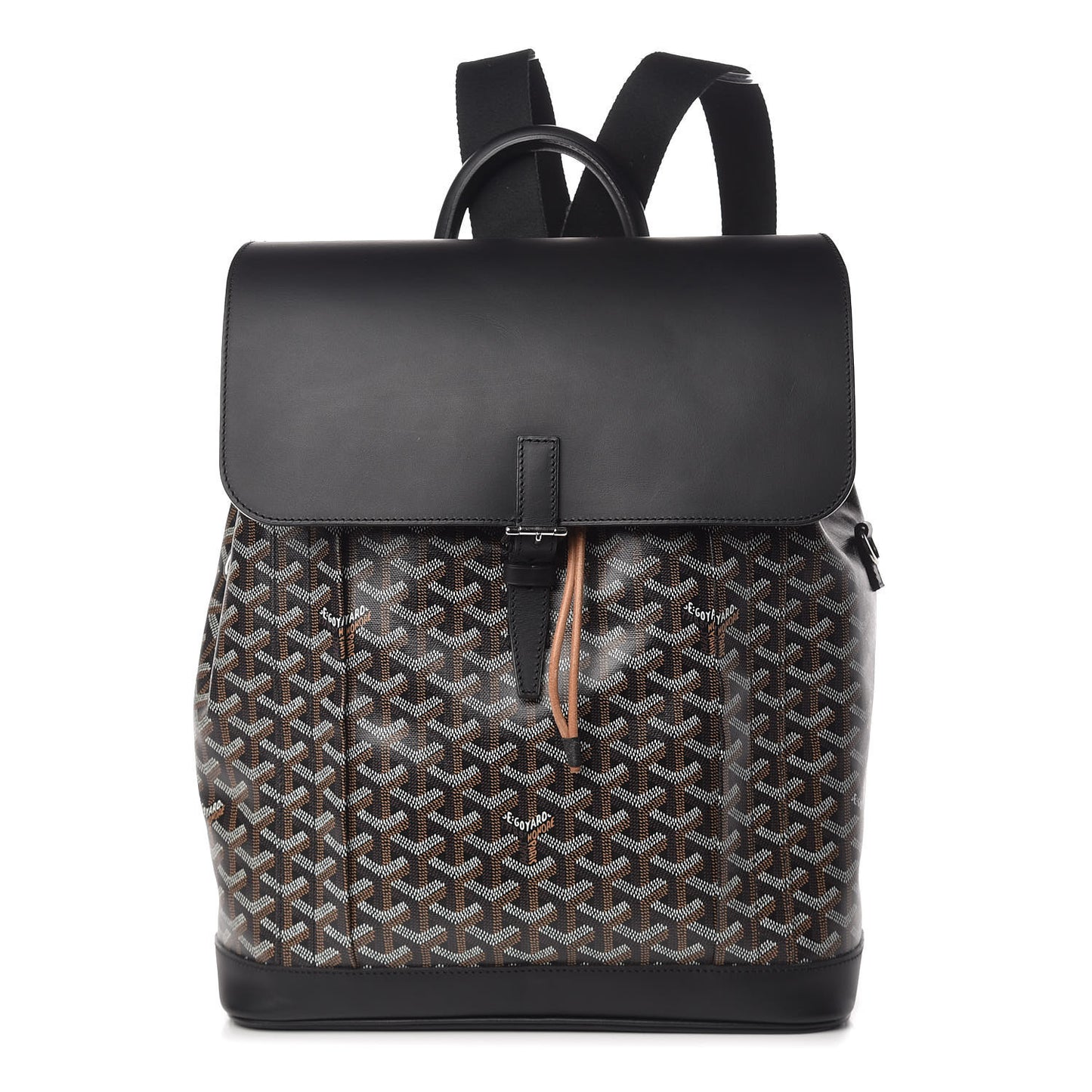 Goyardine Calfskin Alpin Backpack Black