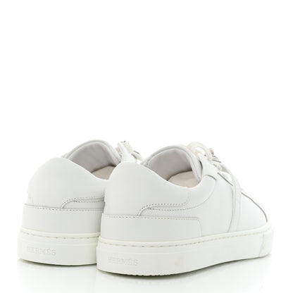 Hermes Calfskin Day Sneakers 39.5 White 4 of 9