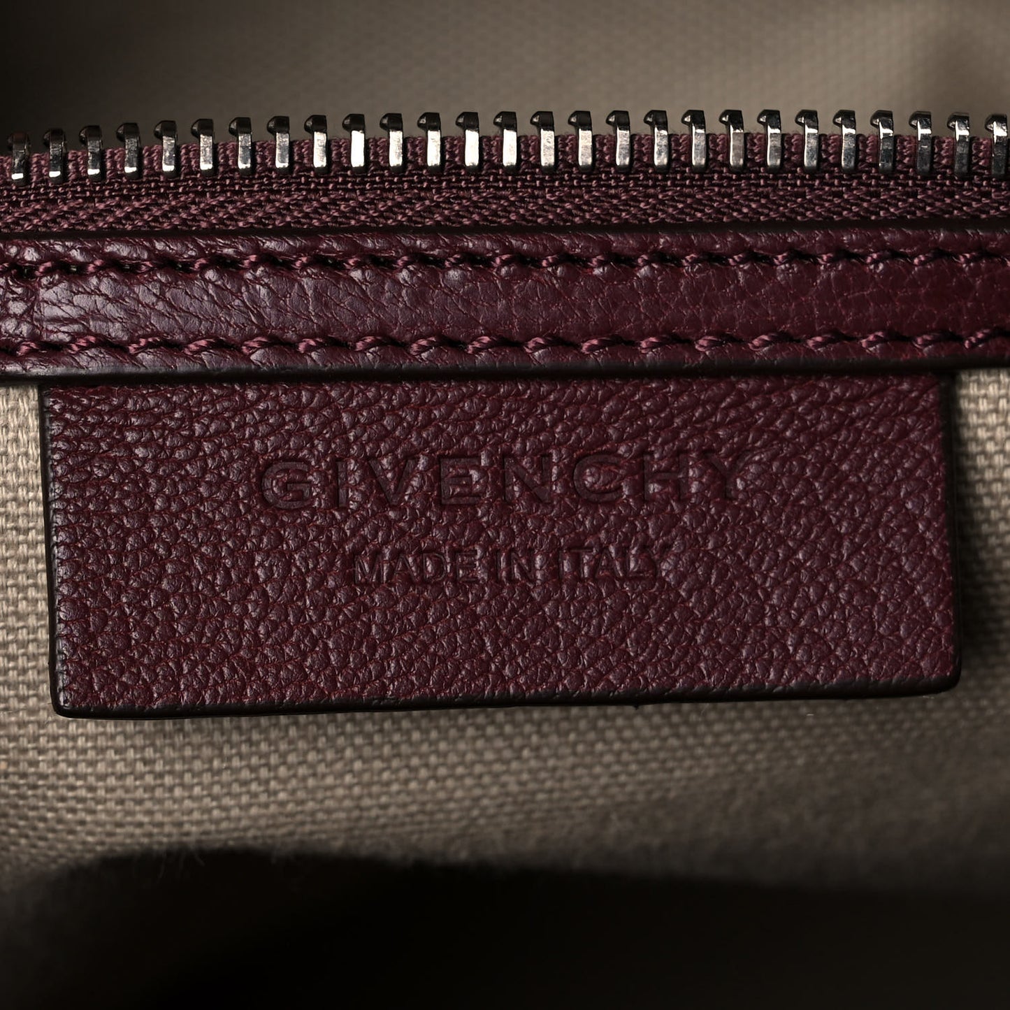 Sugar Goatskin Medium Antigona Oxblood
