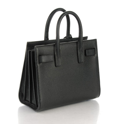 Saint Laurent Grained Calfskin Nano Sac De Jour Black 3 of 6