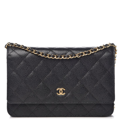 Chanel Caviar Quilted Wallet On Chain WOC Black 1 of 9