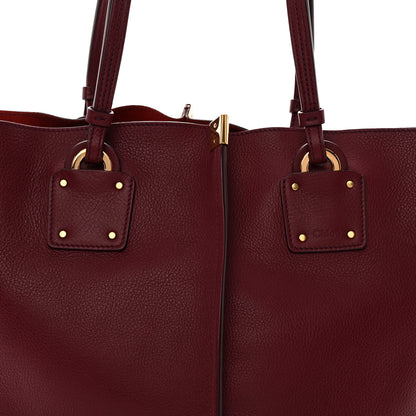 Chloe Smooth Calfskin Medium Vick Tote Burnt Mahogany 7 of 9