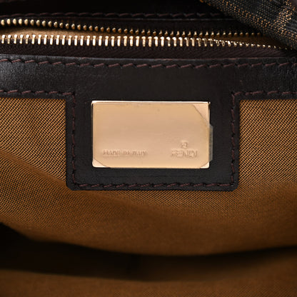Fendi Zucca Cuoio Lucido Chef Hobo Tobacco Moro 6 of 8