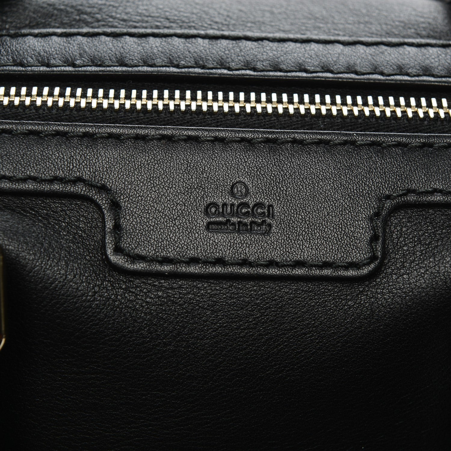 Gucci Calfskin Microguccissima Trim Medium Boston Black 6 of 9