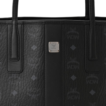 MCM Visetos Small Liz Reversible Shopper Tote Black 12 of 19