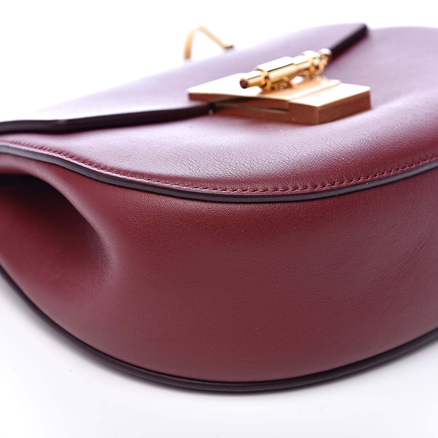 Chloe Calfskin Mini Drew Shoulder Bag Plum Purple 7 of 9