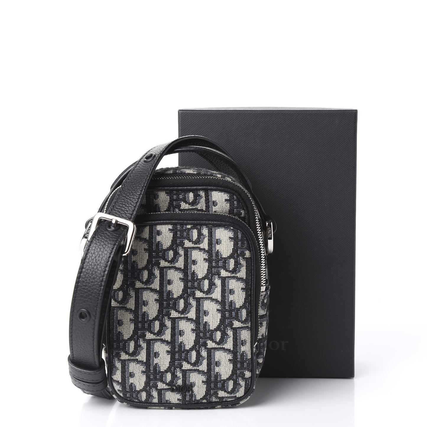 Oblique Crossbody Bag Blue
