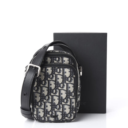 Christian Dior Oblique Crossbody Bag Blue 10 of 10