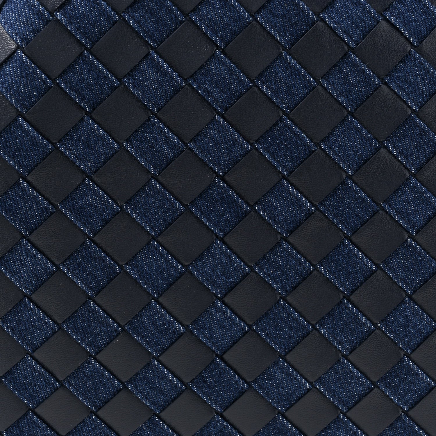 Bottega Veneta Denim Calfskin Intrecciato Large Hop Abyss Indigo 7 of 9