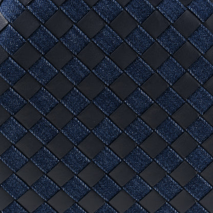 Bottega Veneta Denim Calfskin Intrecciato Large Hop Abyss Indigo 7 of 9