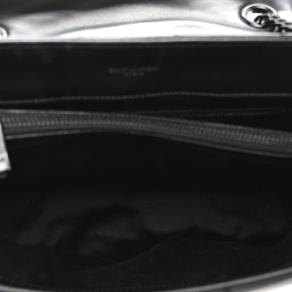 Saint Laurent Calfskin Y Quilted Monogram Monochrome Medium Loulou Chain Satchel Black 5 of 11