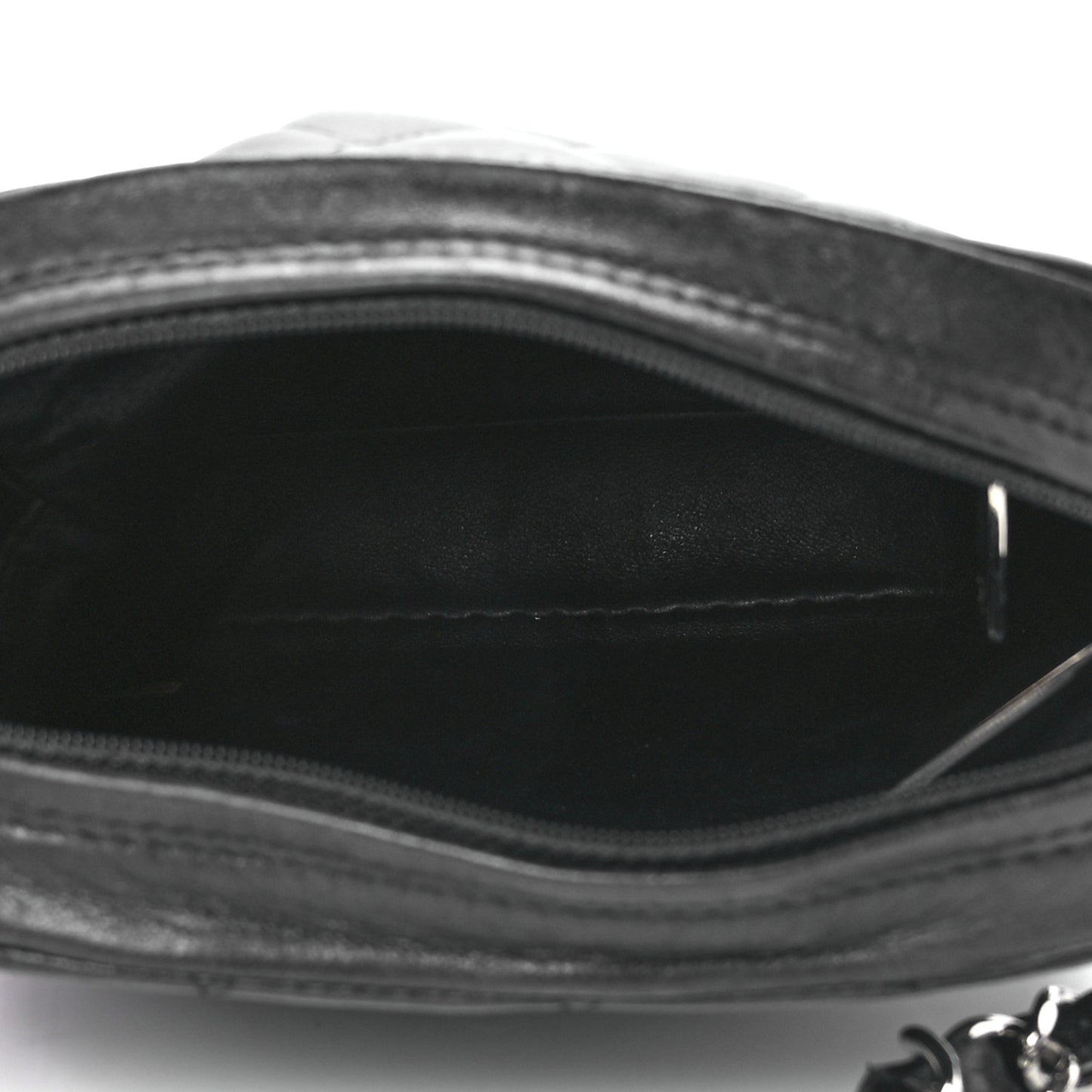 Lambskin Quilted Crossbody Black