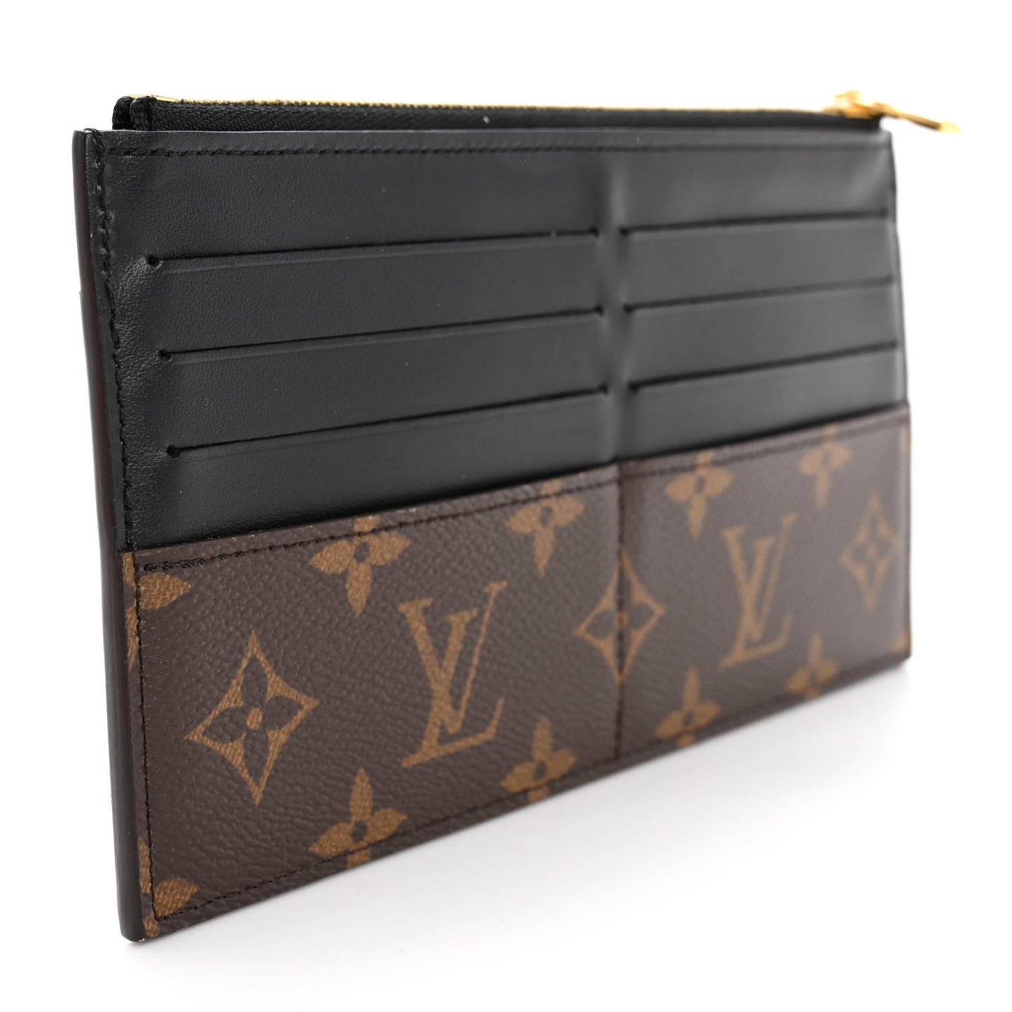 Monogram Slim Purse Black